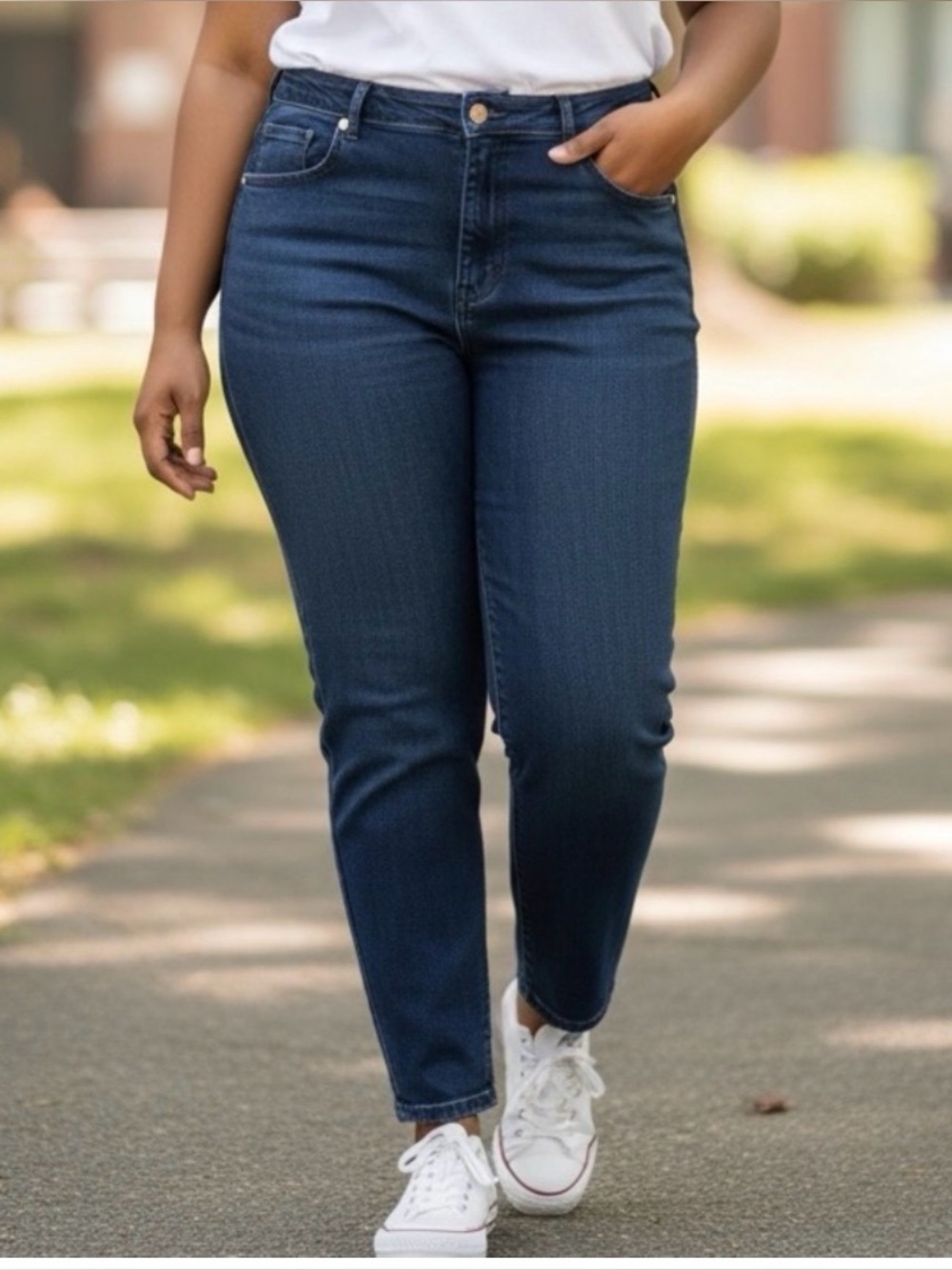 🫶🏻 Avenue Blues Classic High-Rise Dark Blue Women’s Jeans